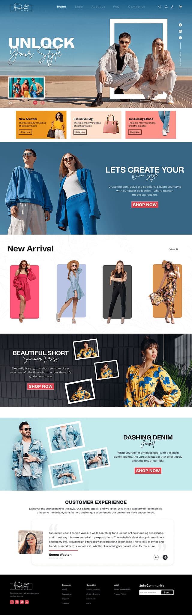 E-commerce storefront portfolio project 3