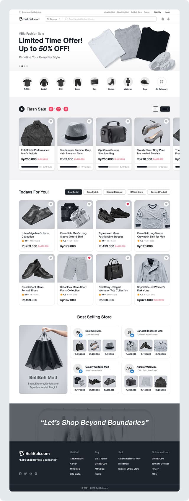 E-commerce storefront portfolio project 5