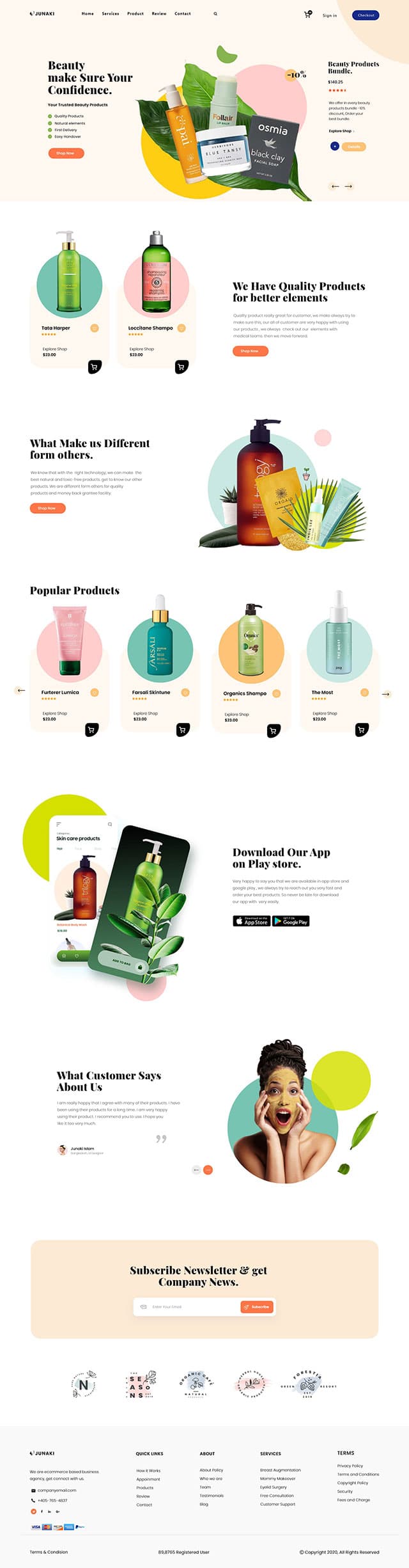 E-commerce storefront portfolio project 8