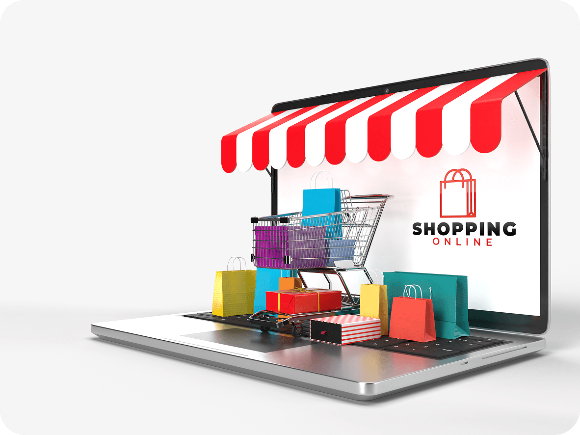 3D illustration of digital marketing and communication
